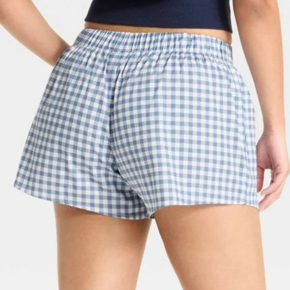 NWT 🍓 Strawberry Shortcake Blue Gingham Shorts - Picture 2 of 11